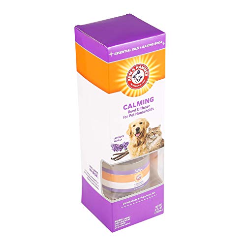 Arm & Hammer for Pets Air Care for Pet Odor Elimination | Arm & Hammer Air Care Pet Deodorizer with Baking Soda for Pet Households, Lavender Vanilla Reed Diffuser
