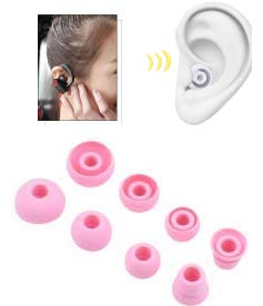 4 Pairs Replacement Silicone Earbuds Ear Tips Set Compatible with Powerbeats 2 Powerbeats 3 Wireless Beats by Dre Headphones (Pink)