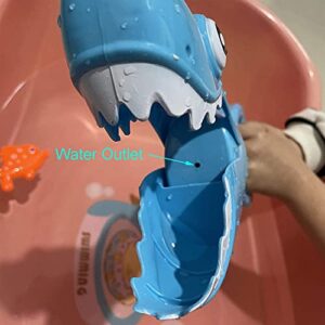 2022 Upgraded Shark Bath Toys Baby Pool Bathtub Toys Shark Grabber with Teeth Biting Action Include 4 Toy Fish Shark Swim Toys Bath Toys No Mold for Kids Boys Girls Toddlers Ages 3 4 5 6 7 8