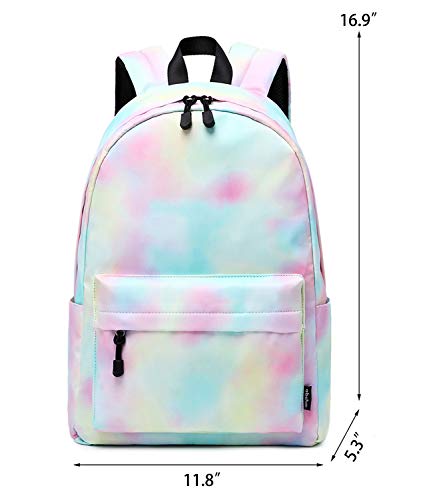 abshoo Lightweight Water Resistant Tie Dye Backpacks For Teen Girls Women School Bookbags (Tie Dye)