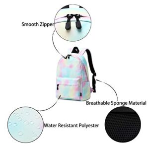 abshoo Lightweight Water Resistant Tie Dye Backpacks For Teen Girls Women School Bookbags (Tie Dye)