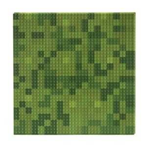 SlabDreamLab 12"X12" Slab Lite Baseplate for All Major Building Bricks and Blocks (Green Mosaic, Single)