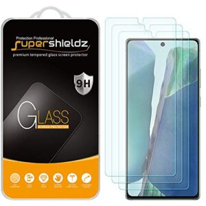 (3 pack) supershieldz designed for samsung galaxy note 20 5g tempered glass screen protector, anti scratch, bubble free