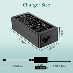 Yenyoh 24V 1.5A Scooter Battery Charger for Razor MX350 MX400 Dirt Rocket E100 E125 E150 E175 E200 E200S E225 E275 E300 E300S E325 E500S Rider 360 PR200 Pocket Rocket RSF350 Sport Bike Mini Chopper