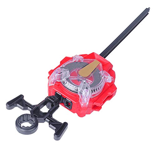 Right/Left-Spin Battling String Launcher Sparking Bey Launcher(Red)