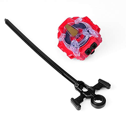 Right/Left-Spin Battling String Launcher Sparking Bey Launcher(Red)