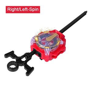 Right/Left-Spin Battling String Launcher Sparking Bey Launcher(Red)