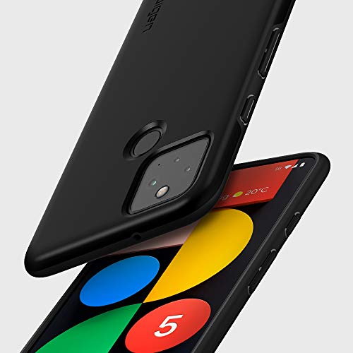 Spigen Thin Fit Designed for Pixel 5 Case (2020) - Black