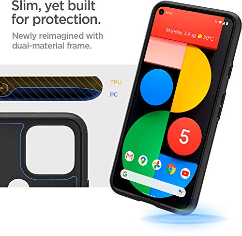 Spigen Thin Fit Designed for Pixel 5 Case (2020) - Black