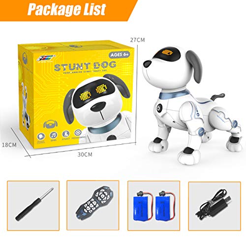 okk Robot Dog Toys for Kids, Remote Control Robot Toys, Interactive & Smart Programmable Walking Dancing RC Dog Robot, Rechargeable Electronic Pets Gifts for Boys Girls Age 6, 7, 8, 9, 10,11,12