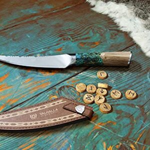 Dalstrong Fillet Knife - 6.5 inch - Valhalla Series - 9CR18MOV HC Steel - Celestial Resin & Wood Handle - Meat Cutting, Carving, Bone, Trimming, Deboning - Leather Sheath Included