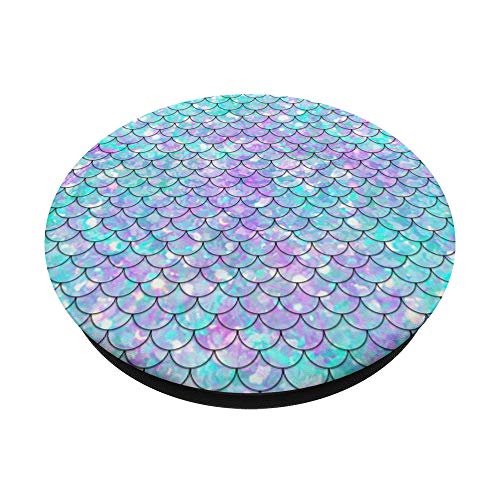 Mermaid Colorful Tail Fish Scale Aqua Ocean lovers Gift PopSockets PopGrip: Swappable Grip for Phones & Tablets