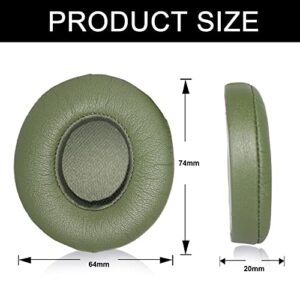 Solo 2.0 3.0 Wireless Replacement Ear Pad Ear Cushion Ear Cups Ear Cover Earpads is Compatible with Solo 2.0 3.0 Wireless Headphone by Dr. Dre Professional Replacement Ear Pads Cushions (Grass Green)
