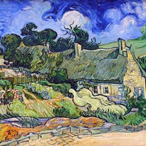 Puzzles for Adults 500 Pieces Van Gogh Thatched Cottage Educational Puzzle Games for Home Decoration for Friends…