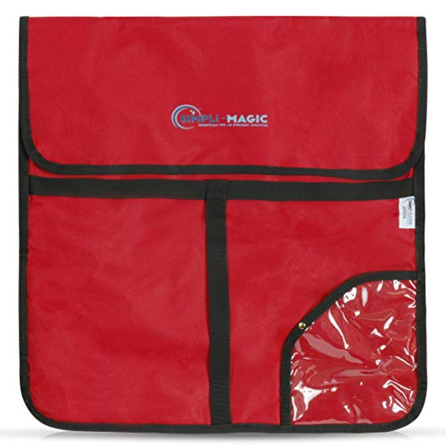 SIMPLI-MAGIC Reusable Insulated Delivery Bag, 20” x 20” x 5”, Red