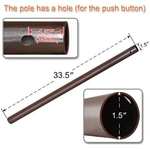 STRONG CAMEL Replacement Patio Umbrella Lower Pole (33.5)