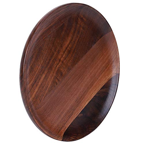 Serving Tray ,Household Wooden Food Fruit Tray Serving Dinner Plate Tableware Cutlery Kitchen Accessory Natural Wood Tray for Ottoman Tray, Food