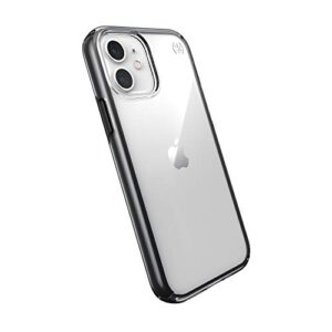 speck products presidio perfect-clear impact geo iphone iphone 12, iphone 12 pro case, clear/black (138491-5905)