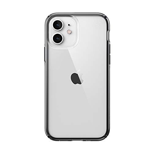 Speck Products Presidio Perfect-Clear Impact Geo iPhone iPhone 12, iPhone 12 Pro Case, Clear/Black (138491-5905)