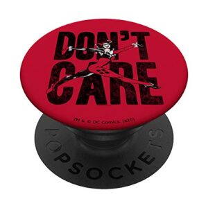 harley quinn don't care popsockets swappable popgrip