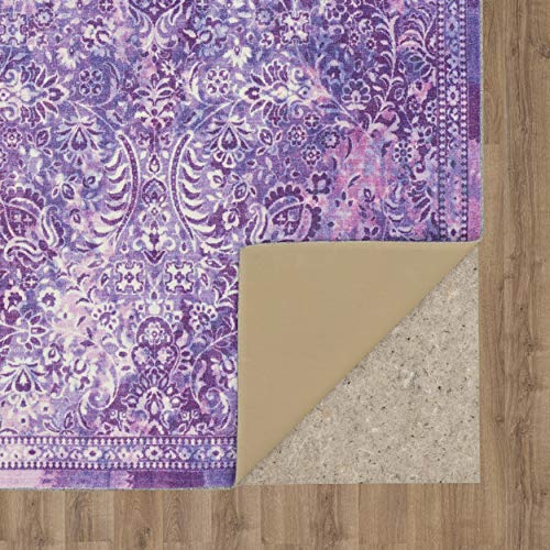 Mohawk Home Garden City Area Rug, 2 ft x 8 ft, Purple