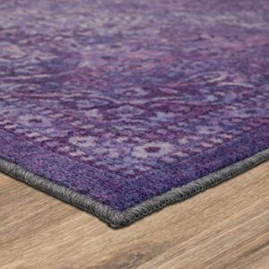 Mohawk Home Garden City Area Rug, 2 ft x 8 ft, Purple