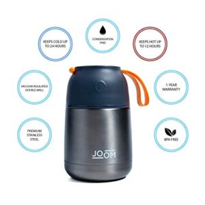 JOOM Insulated Food Jar, Vacuum Insulated Food Container, Stainless Steel Food Thermos, Soup Thermos, Food Jar for Kids, Adult Lunch Container, Hot Lunch Container Travel Jar Food Flask 17oz