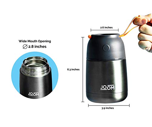 JOOM Insulated Food Jar, Vacuum Insulated Food Container, Stainless Steel Food Thermos, Soup Thermos, Food Jar for Kids, Adult Lunch Container, Hot Lunch Container Travel Jar Food Flask 17oz