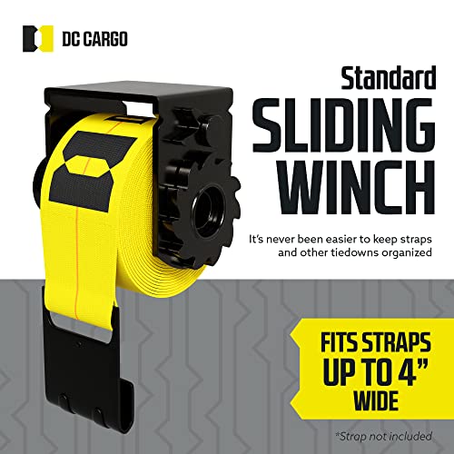 DC Cargo Sliding Winch for Flatbed Trailer | Heavy Duty Standard Tie-Down Winch