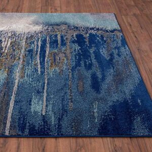 LUXE WEAVERS Beverly Collection Modern Area Rug 1066 Blue 8x10