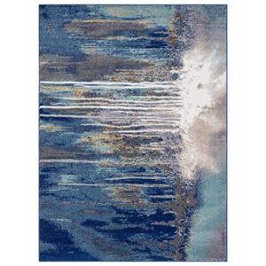 LUXE WEAVERS Beverly Collection Modern Area Rug 1066 Blue 8x10