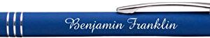 Express Pencils™ - Soft Touch Custom Pens with Stylus Personalized Metal Printed Name Pens - Black Ink - Imprinted Message of Choice - 12 pcs/pack (Assorted)