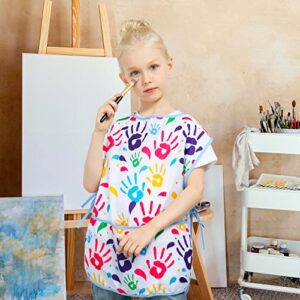 Kids Art Smock Girls Boys Artist Painting Apron with Pockets Sleeveless Smocks for Child 2-7 Years