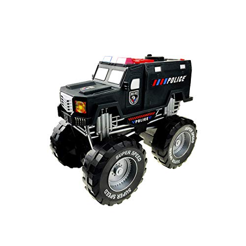 Dazmers Monster Truck Police Car Toy with Lights and Siren with Sound for Boys and Girls Ages 3-5+