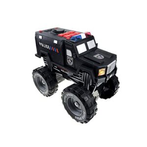 Dazmers Monster Truck Police Car Toy with Lights and Siren with Sound for Boys and Girls Ages 3-5+