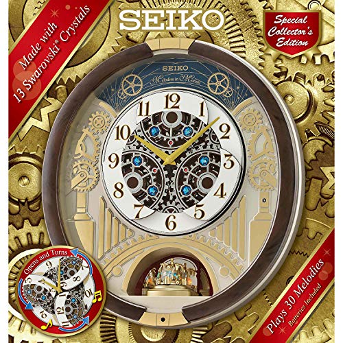 SEIKO Melodies in Motion QXM386BRHZ Clock, 17 1/2 x 16 x 3 3/4, Multi