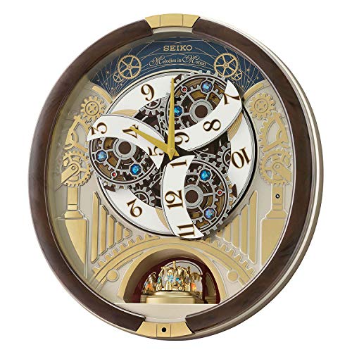 SEIKO Melodies in Motion QXM386BRHZ Clock, 17 1/2 x 16 x 3 3/4, Multi