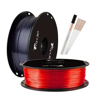 3d printer pla filament 1.75mm，silk sparkle black+silk red