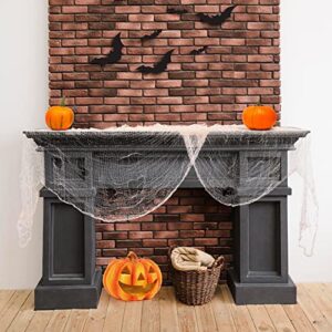 CozyCabin 78 x 33 inch Spooky Halloween Cloth Indoor Outdoor Halloween Creepy Cloth for Haunted House Patio Yard Garden and Wall Windows Scary Halloween Decorations