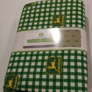 John Deere Green Gingham 1 Yard Cut Cotton