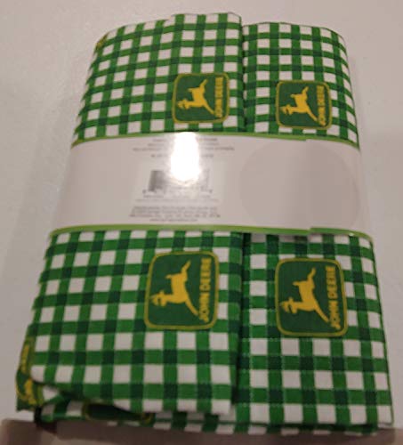 John Deere Green Gingham 1 Yard Cut Cotton