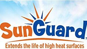 SUNGUARD Extreme High Heat (up to 2000°F) UV Protectant Clear Satin Spray Prevents Rusting, Color Fading, Chipping, Corrosion + More (2-Pack)