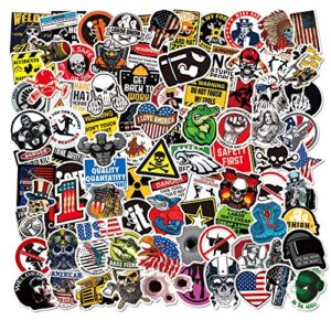 Hard Hat Stickers 105pcs Funny Construction Sticker Pack Vinyl Waterproof Tool Box Electrician Worker Helmet Decors for Teens Adult Men Guitar Laptop Accessories