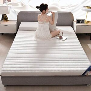asiery memory foam latex mattress folding mattress queen/king/double/full size bedspread breathing foam tatami mattress, white, thickness 9cm (size : 150200cm)