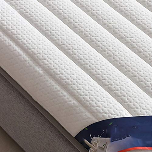 ASIERY Memory Foam Latex Mattress Folding Mattress Queen/King/Double/Full Size Bedspread Breathing Foam Tatami Mattress, White, Thickness 9cm (Size : 150200cm)