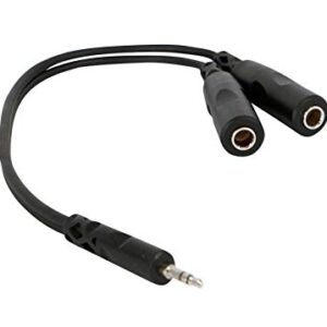Rockville RC135TRS 3.5mm Male to Dual 1/4" TRS Female Headphone Splitter Cable