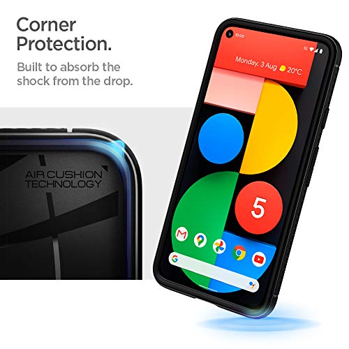 Spigen Rugged Armor Designed for Pixel 5 Case (2020) - Matte Black