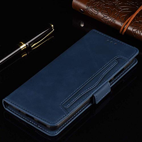 HualuBro Ulefone Note 9P Case, Magnetic Full Body Protection Shockproof Flip Leather Wallet Case Cover with Card Slot Holder for Ulefone Note 9P Phone Case (Blue)