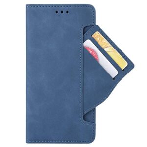 HualuBro Ulefone Note 9P Case, Magnetic Full Body Protection Shockproof Flip Leather Wallet Case Cover with Card Slot Holder for Ulefone Note 9P Phone Case (Blue)