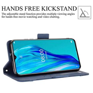 HualuBro Ulefone Note 9P Case, Magnetic Full Body Protection Shockproof Flip Leather Wallet Case Cover with Card Slot Holder for Ulefone Note 9P Phone Case (Blue)